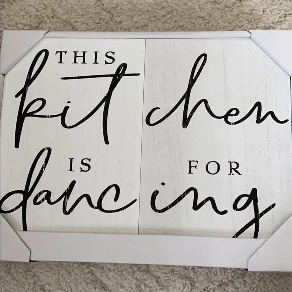 Kitchen sign